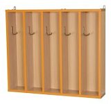 Вешалка для полотенец настенная (на 5 крючков) ВПН5 (т-оранж)