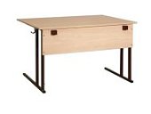 Стол ученический физический с 2 розет.с кантом на пр.тр .СТФпр/пл-нк(т)