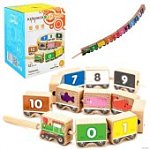 Шнуровка Цифры Паравозик 12 дет. МДИ