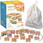 Шнуровка Буквы Паровозик 17 дет.в/к