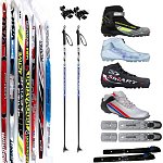 Лыжи и лыжные комплекты