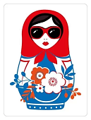 Магнит виниловый МАТРЕШКА