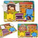 Бизиборд деревянный Любимая ферма