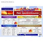 Плакат  Французкий язык. Имя прилагательное.А2  ( Сима-Ленд)