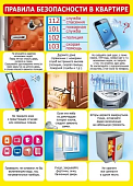 Плакат Правила безопасности в квартире.