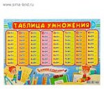Плакат А3 Таблица умножения.Пиши-стирай (Фокскард)