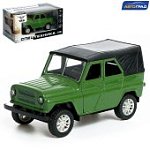 Машина мет. УАЗ Hunter, инерция, 1:32, свет и звук, цвет зелёный
