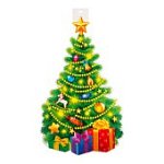 Плакат вырубной А-2 Ёлочка новогодняя