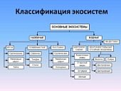 Плакат  Основные типы экосистем. Естественные экос