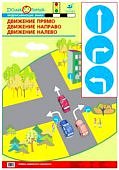 Плакат  Баряева Азб.дор.дв./ Движение прямо,направ
