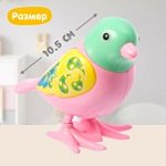 Игрушка заводная Яркая птичка, микс
