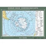 Южный океан. Комплексная карта (70х100 см) Спектр-